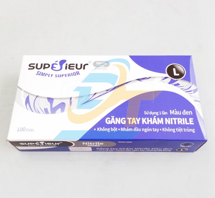 Găng tay y tế Nitrile kh&ocirc;ng bột Superieur - Hộp 100 c&aacute;i  SUPERIEUR | Gi&aacute; rẻ nhất - C&ocirc;ng Ty TNHH Thương Mại Dịch Vụ Đạt T&acirc;m