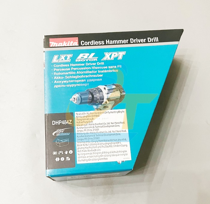 M&aacute;y khoan b&uacute;a vặn v&iacute;t d&ugrave;ng pin Makita DHP484Z  Makita | Gi&aacute; rẻ nhất - C&ocirc;ng Ty TNHH Thương Mại Dịch Vụ Đạt T&acirc;m