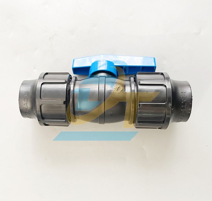 Van PP 2 đầu rắc co HDPE 63  HATHACO | Gi&aacute; rẻ nhất - C&ocirc;ng Ty TNHH Thương Mại Dịch Vụ Đạt T&acirc;m