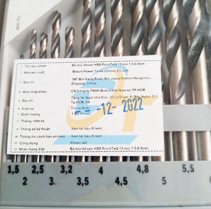 Bộ mũi khoan kim loại 13 chi tiết 1.5-6.5mm Bosch 2608577349 2608577349 Bosch | Gi&aacute; rẻ nhất - C&ocirc;ng Ty TNHH Thương Mại Dịch Vụ Đạt T&acirc;m