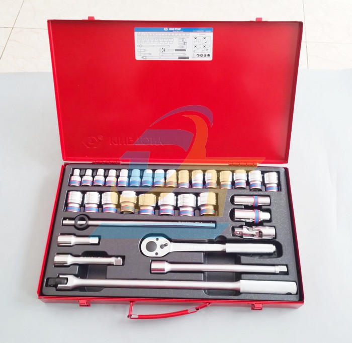Bộ tu&yacute;p 1/2" 33 chi tiết hệ m&eacute;t Kingtony 4034MR  KingTony | Gi&aacute; rẻ nhất - C&ocirc;ng Ty TNHH Thương Mại Dịch Vụ Đạt T&acirc;m