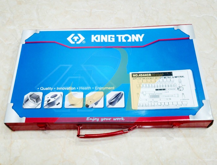Bộ tu&yacute;p 1/2" 43 chi tiết hệ inch v&agrave; hệ m&eacute;t Kingtony 4544CR  KingTony | Gi&aacute; rẻ nhất - C&ocirc;ng Ty TNHH Thương Mại Dịch Vụ Đạt T&acirc;m