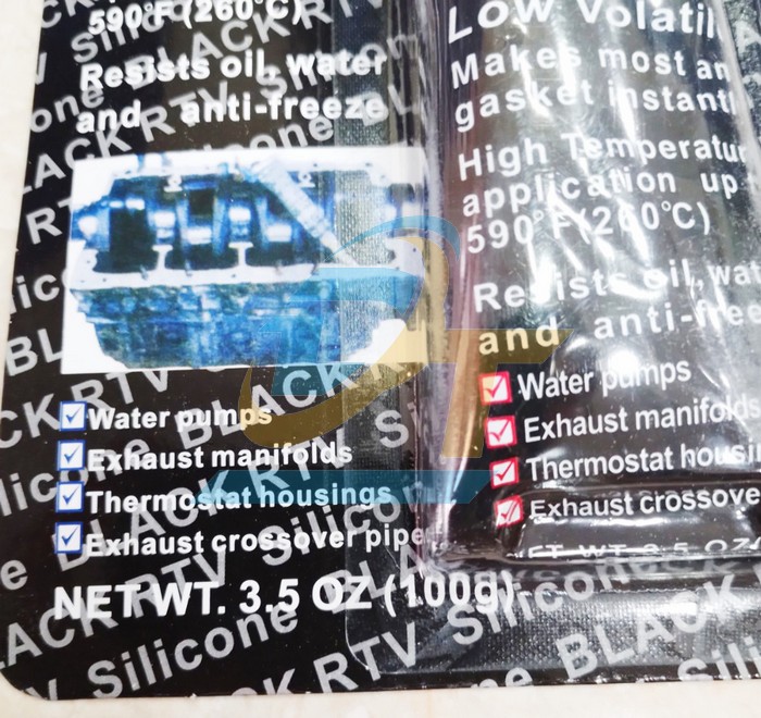 Keo d&aacute;n ron RTV silicon chịu nhiệt m&agrave;u đen 3+3 SJS 99G  SJS | Gi&aacute; rẻ nhất - C&ocirc;ng Ty TNHH Thương Mại Dịch Vụ Đạt T&acirc;m