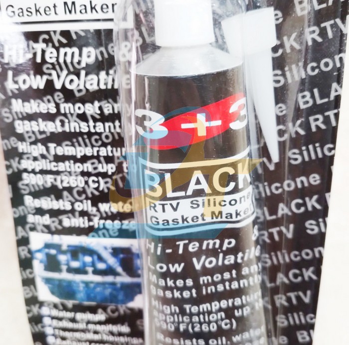 Keo d&aacute;n ron RTV silicon chịu nhiệt m&agrave;u đen 3+3 SJS 99G  SJS | Gi&aacute; rẻ nhất - C&ocirc;ng Ty TNHH Thương Mại Dịch Vụ Đạt T&acirc;m