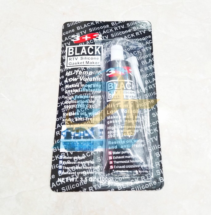 Keo d&aacute;n ron RTV silicon chịu nhiệt m&agrave;u đen 3+3 SJS 99G  SJS | Gi&aacute; rẻ nhất - C&ocirc;ng Ty TNHH Thương Mại Dịch Vụ Đạt T&acirc;m