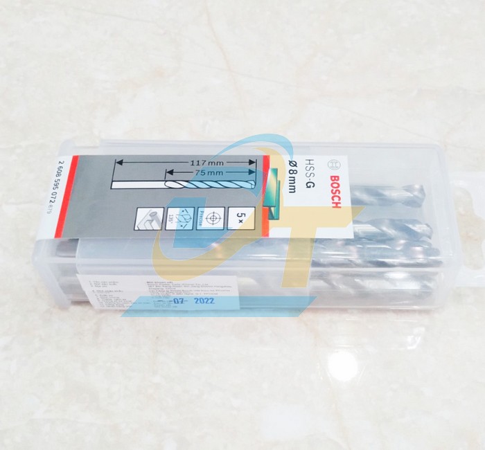 Mũi khoan sắt 8mm HSS-G Bosch 2608595072 2608595072 Bosch | Gi&aacute; rẻ nhất - C&ocirc;ng Ty TNHH Thương Mại Dịch Vụ Đạt T&acirc;m