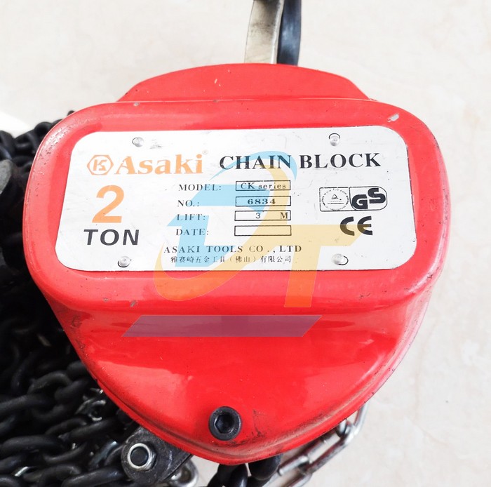 Pa lăng x&iacute;ch k&eacute;o tay 2 tấn 3 m&eacute;t Asaki AK-6834  Asaki | Gi&aacute; rẻ nhất - C&ocirc;ng Ty TNHH Thương Mại Dịch Vụ Đạt T&acirc;m