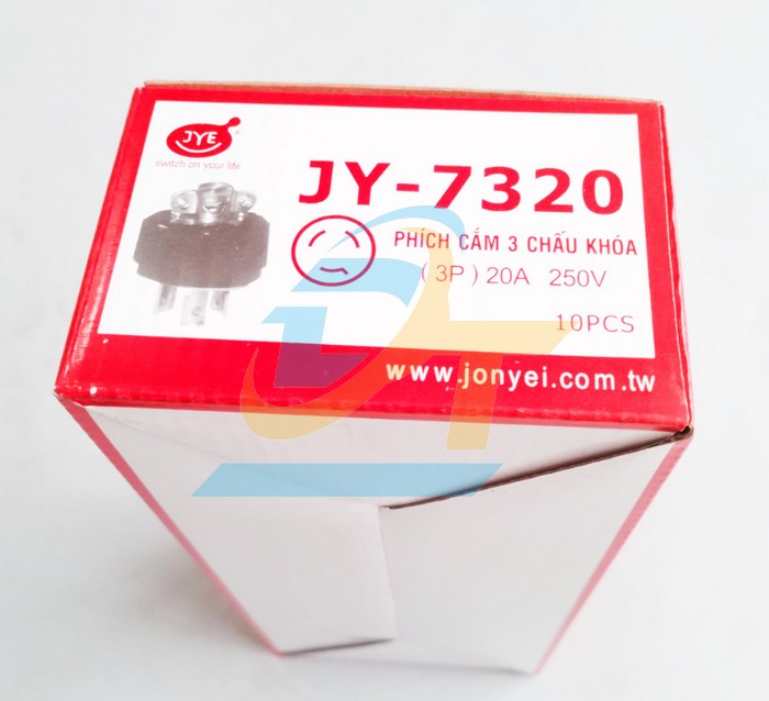 Ph&iacute;ch cắm điện Locking 3 chấu JYE JY-7320  JYE | Gi&aacute; rẻ nhất - C&ocirc;ng Ty TNHH Thương Mại Dịch Vụ Đạt T&acirc;m