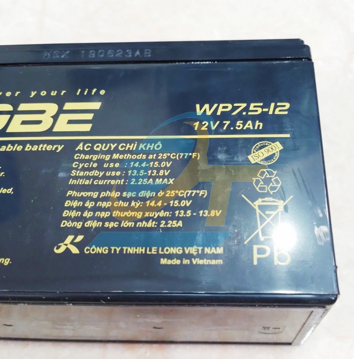 Ắc quy kh&ocirc; 12V 7.5Ah Globe WP7.5-12 (20HR) WP7.5&shy;12 Globe | Gi&aacute; rẻ nhất - C&ocirc;ng Ty TNHH Thương Mại Dịch Vụ Đạt T&acirc;m