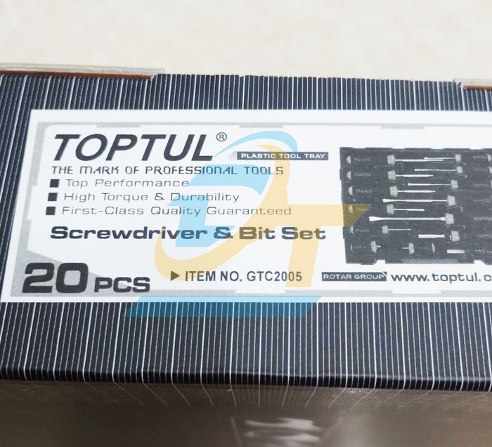 Bộ tua v&iacute;t 20 chi tiết Toptul GTC2005 GTC2005 TOPTUL | Gi&aacute; rẻ nhất - C&ocirc;ng Ty TNHH Thương Mại Dịch Vụ Đạt T&acirc;m