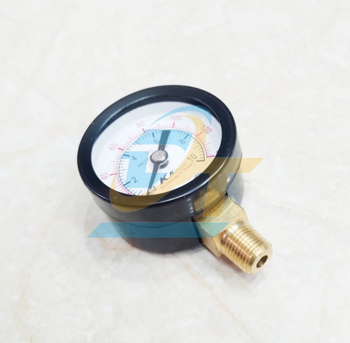 Đồng hồ đo &aacute;p suất 40mm KK-GAUGES 0-10kgf/cm2 (Ch&acirc;n đứng ren 9.6mm)  KK-GAUGES | Gi&aacute; rẻ nhất - C&ocirc;ng Ty TNHH Thương Mại Dịch Vụ Đạt T&acirc;m