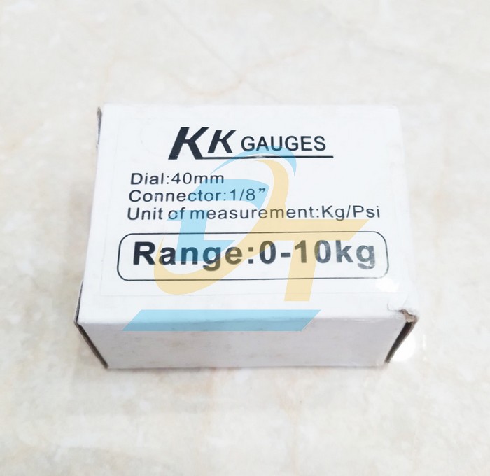 Đồng hồ đo &aacute;p suất 40mm KK-GAUGES 0-10kgf/cm2 (Ch&acirc;n đứng ren 9.6mm)  KK-GAUGES | Gi&aacute; rẻ nhất - C&ocirc;ng Ty TNHH Thương Mại Dịch Vụ Đạt T&acirc;m
