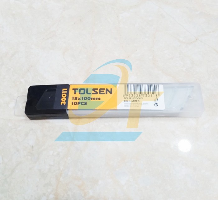 Lưỡi dao rọc giấy 18x100x0.5mm Tolsen 30011  Tolsen | Gi&aacute; rẻ nhất - C&ocirc;ng Ty TNHH Thương Mại Dịch Vụ Đạt T&acirc;m