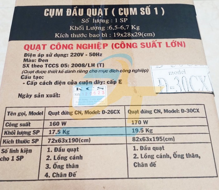 Quạt đứng c&ocirc;ng nghiệp 170W Lifan Đ-30CX Đ-30CX LIFAN | Gi&aacute; rẻ nhất - C&ocirc;ng Ty TNHH Thương Mại Dịch Vụ Đạt T&acirc;m