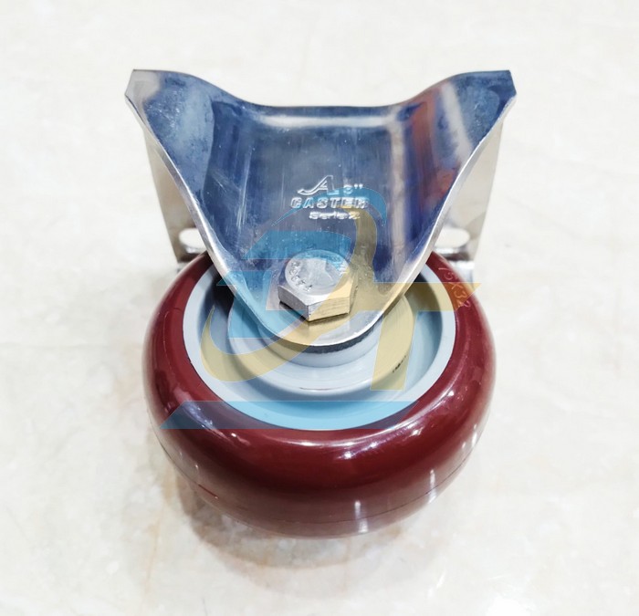 B&aacute;nh xe đẩy PU 75x32mm cố định Caster 2-A3-SS304-PU-R  CASTER-WHEEL | Gi&aacute; rẻ nhất - C&ocirc;ng Ty TNHH Thương Mại Dịch Vụ Đạt T&acirc;m