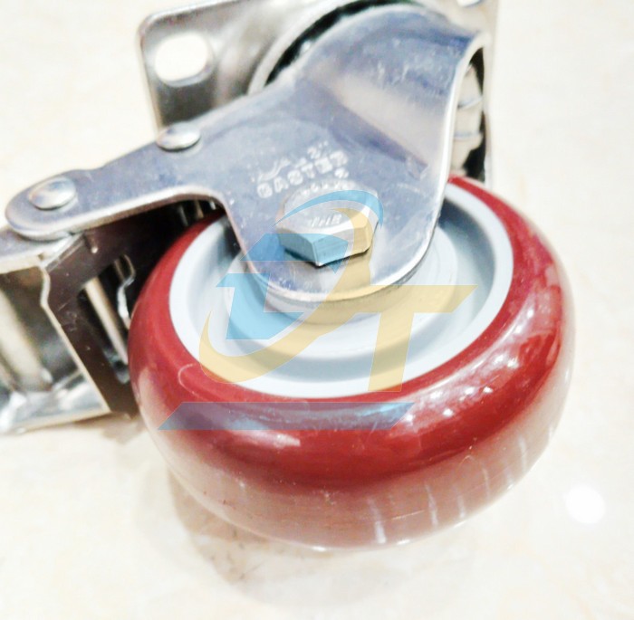 B&aacute;nh xe đẩy PU 75x32mm c&agrave;ng xoay Caster 2-A3-SS304-PU-SRB  CASTER-WHEEL | Gi&aacute; rẻ nhất - C&ocirc;ng Ty TNHH Thương Mại Dịch Vụ Đạt T&acirc;m