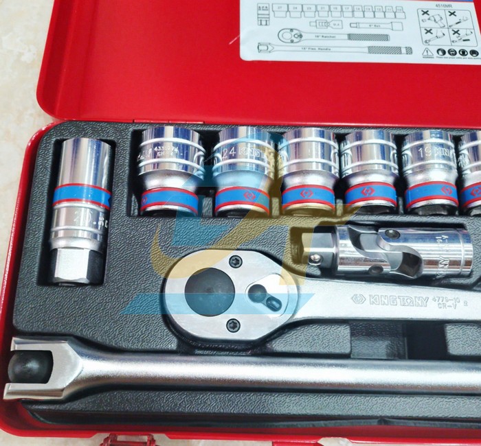 Bộ tu&yacute;p 1/2" 16 chi tiết 8-24mm Kingtony 4516MR  KingTony | Gi&aacute; rẻ nhất - C&ocirc;ng Ty TNHH Thương Mại Dịch Vụ Đạt T&acirc;m