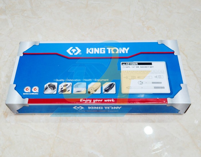 Bộ tu&yacute;p 1/2" 16 chi tiết 8-24mm Kingtony 4516MR  KingTony | Gi&aacute; rẻ nhất - C&ocirc;ng Ty TNHH Thương Mại Dịch Vụ Đạt T&acirc;m