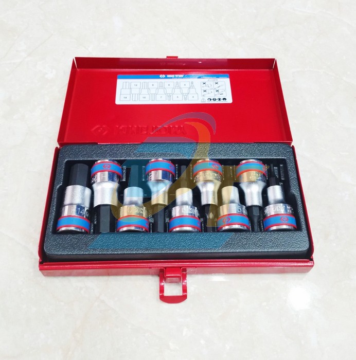 Bộ  tu&yacute;p lục gi&aacute;c 1/2" 9 chi tiết 3-14mm Kingtony 4110PR  KingTony | Gi&aacute; rẻ nhất - C&ocirc;ng Ty TNHH Thương Mại Dịch Vụ Đạt T&acirc;m