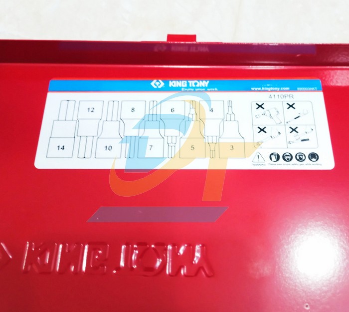 Bộ  tu&yacute;p lục gi&aacute;c 1/2" 9 chi tiết 3-14mm Kingtony 4110PR  KingTony | Gi&aacute; rẻ nhất - C&ocirc;ng Ty TNHH Thương Mại Dịch Vụ Đạt T&acirc;m