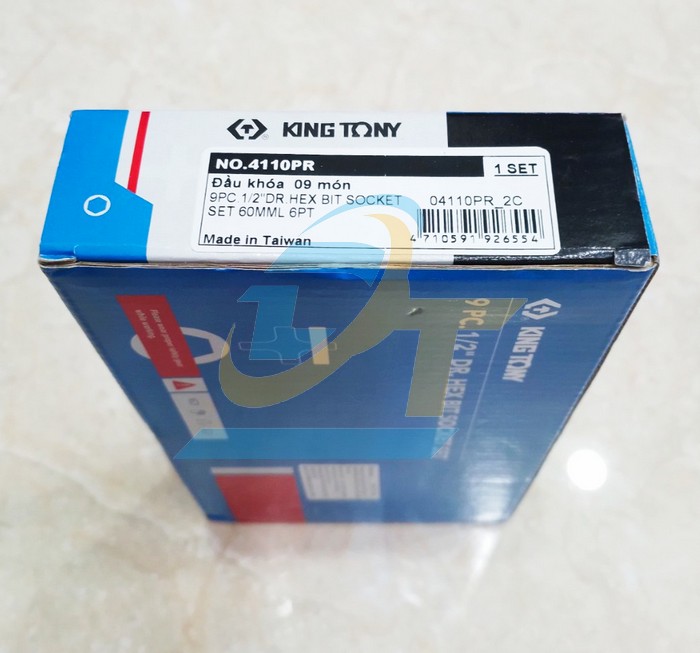 Bộ  tu&yacute;p lục gi&aacute;c 1/2" 9 chi tiết 3-14mm Kingtony 4110PR  KingTony | Gi&aacute; rẻ nhất - C&ocirc;ng Ty TNHH Thương Mại Dịch Vụ Đạt T&acirc;m