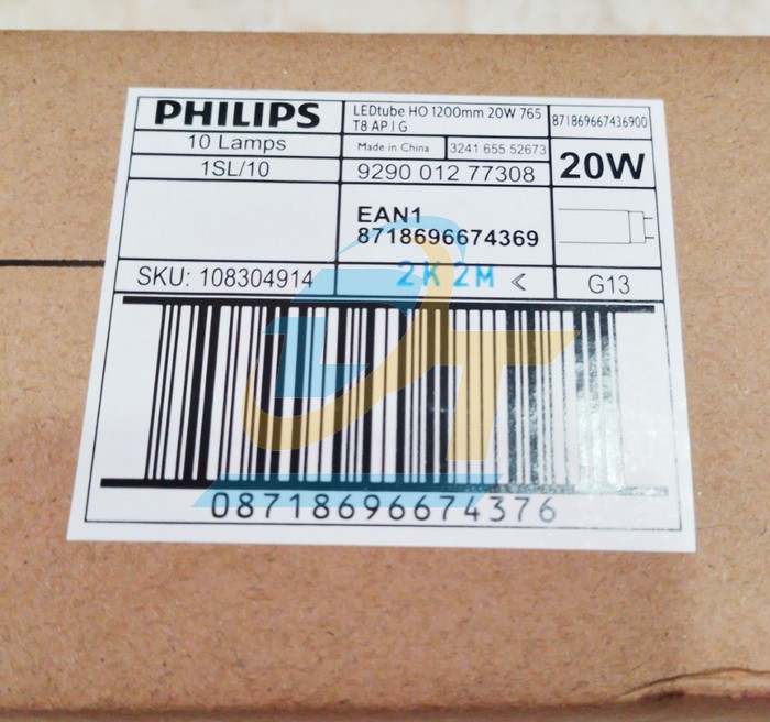 B&oacute;ng đ&egrave;n Led Tube Ecofit HO 1.2m 20W Philips 765 T8 AP I G  Philips | Gi&aacute; rẻ nhất - C&ocirc;ng Ty TNHH Thương Mại Dịch Vụ Đạt T&acirc;m