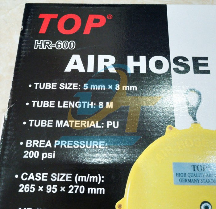 Cuộn d&acirc;y hơi tự r&uacute;t 5x8mm 7.5m TOP HR-600  TOP | Gi&aacute; rẻ nhất - C&ocirc;ng Ty TNHH Thương Mại Dịch Vụ Đạt T&acirc;m