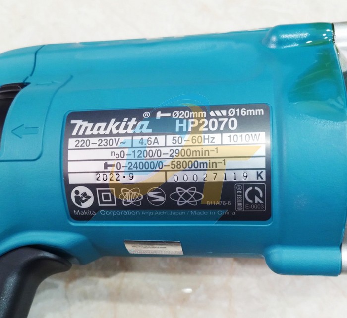 M&aacute;y khoan b&uacute;a 2 tốc độ 20mm Makita HP2070  Makita | Gi&aacute; rẻ nhất - C&ocirc;ng Ty TNHH Thương Mại Dịch Vụ Đạt T&acirc;m