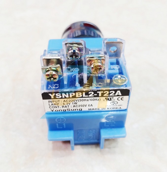 N&uacute;t nhấn nhả c&oacute; đ&egrave;n 220V phi 25 YongSung YSNPBL2-T22A YSNPBL2-T22A YONGSUNG | Gi&aacute; rẻ nhất - C&ocirc;ng Ty TNHH Thương Mại Dịch Vụ Đạt T&acirc;m