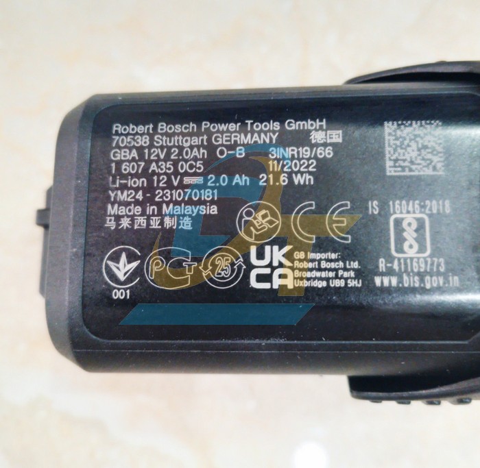 Pin Li-ion GBA 12V 2.0Ah Bosch 1600A00F6X  Bosch | Gi&aacute; rẻ nhất - C&ocirc;ng Ty TNHH Thương Mại Dịch Vụ Đạt T&acirc;m