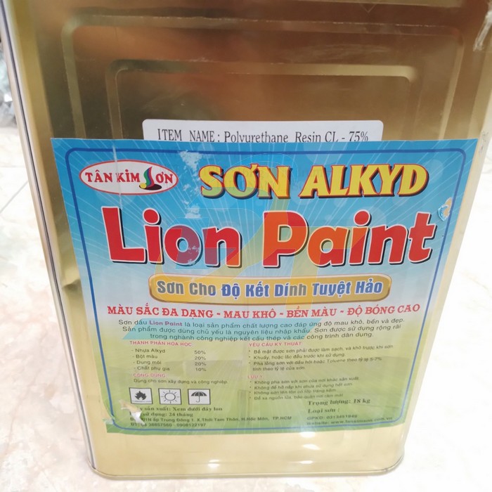 Sơn dầu m&agrave;u đen mờ Lion Paint 20kg  VietNam | Gi&aacute; rẻ nhất - C&ocirc;ng Ty TNHH Thương Mại Dịch Vụ Đạt T&acirc;m