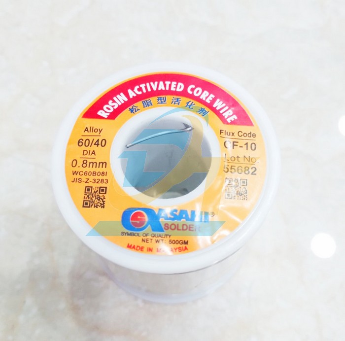 Thiếc h&agrave;n Asahi 60% 0.8mm 500g  ASAHI | Gi&aacute; rẻ nhất - C&ocirc;ng Ty TNHH Thương Mại Dịch Vụ Đạt T&acirc;m