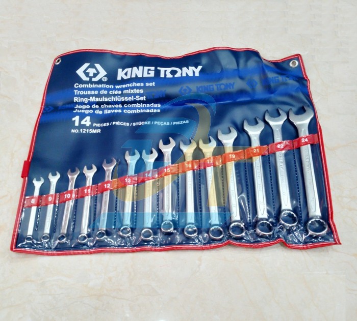 Bộ cờ l&ecirc; v&ograve;ng miệng 14 chi tiết 8-24mm Kingtony 1215MR 1215MR KingTony | Gi&aacute; rẻ nhất - C&ocirc;ng Ty TNHH Thương Mại Dịch Vụ Đạt T&acirc;m