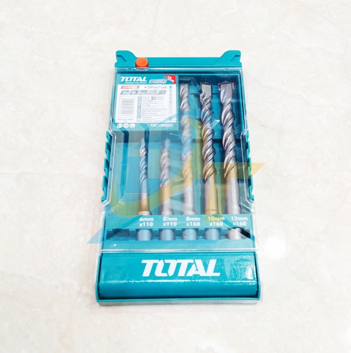 Bộ mũi khoan b&ecirc; t&ocirc;ng chu&ocirc;i g&agrave;i 5 chi tiết 6-12mm Total TAC190501  Total | Gi&aacute; rẻ nhất - C&ocirc;ng Ty TNHH Thương Mại Dịch Vụ Đạt T&acirc;m