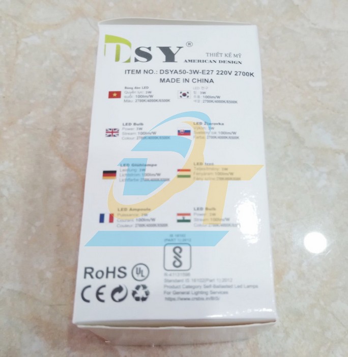 B&oacute;ng đ&egrave;n led bulb tr&ograve;n 3W E27 2700-3000K  China | Gi&aacute; rẻ nhất - C&ocirc;ng Ty TNHH Thương Mại Dịch Vụ Đạt T&acirc;m