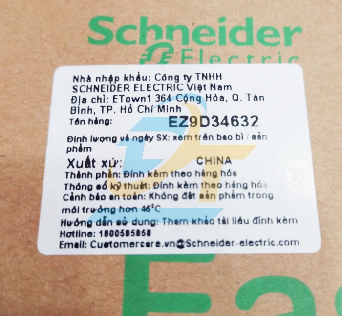 Cầu dao chống giật RCBO Easy9 (1P+N) 32A 30mA 230V Schneider EZ9D34632  SCHNEIDER | Gi&aacute; rẻ nhất - C&ocirc;ng Ty TNHH Thương Mại Dịch Vụ Đạt T&acirc;m