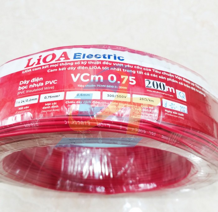 D&acirc;y điện đơn mềm LiOA VCm 0.75 - 300/500V  LiOA | Gi&aacute; rẻ nhất - C&ocirc;ng Ty TNHH Thương Mại Dịch Vụ Đạt T&acirc;m