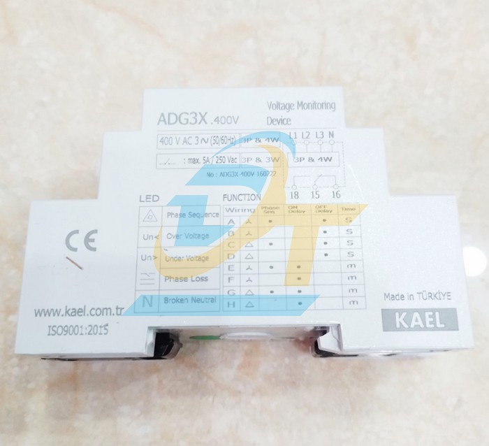 Relay bảo vệ điện &aacute;p Kael ADG3X ADG3X KAEL | Gi&aacute; rẻ nhất - C&ocirc;ng Ty TNHH Thương Mại Dịch Vụ Đạt T&acirc;m