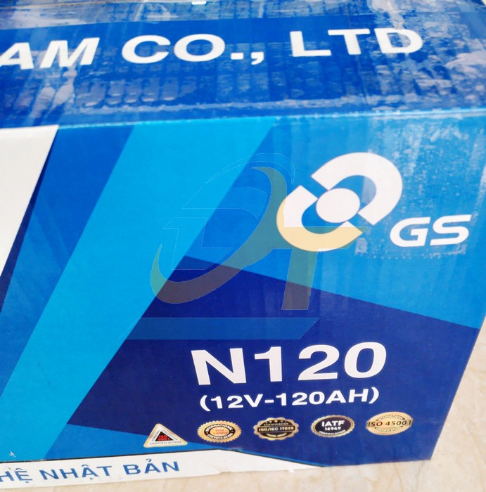 Ắc quy nước GS N120 (12V-120Ah)  GS | Gi&aacute; rẻ nhất - C&ocirc;ng Ty TNHH Thương Mại Dịch Vụ Đạt T&acirc;m