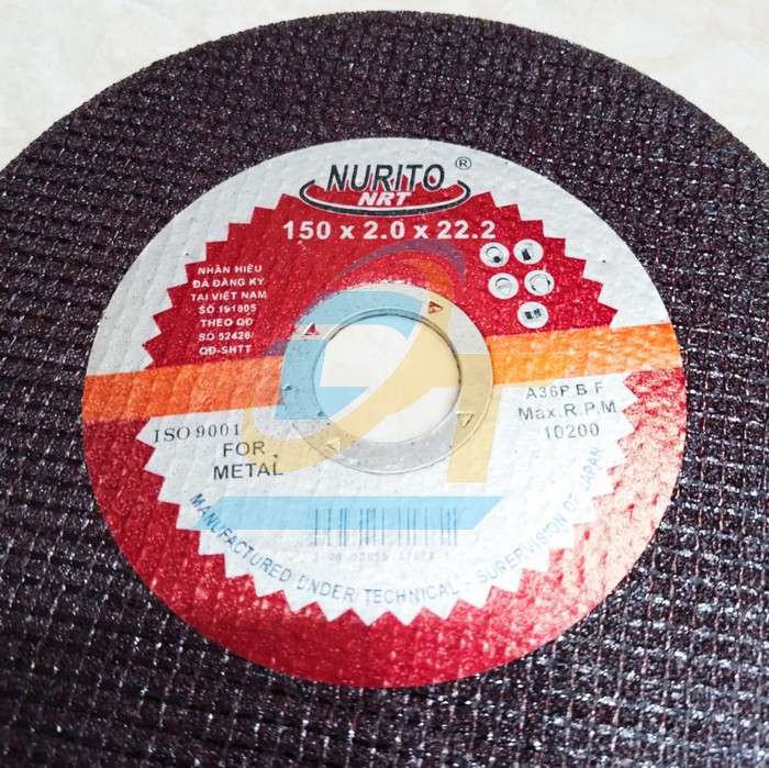 Đ&aacute; cắt sắt Nurito 150x2x22.2  NURITO | Gi&aacute; rẻ nhất - C&ocirc;ng Ty TNHH Thương Mại Dịch Vụ Đạt T&acirc;m