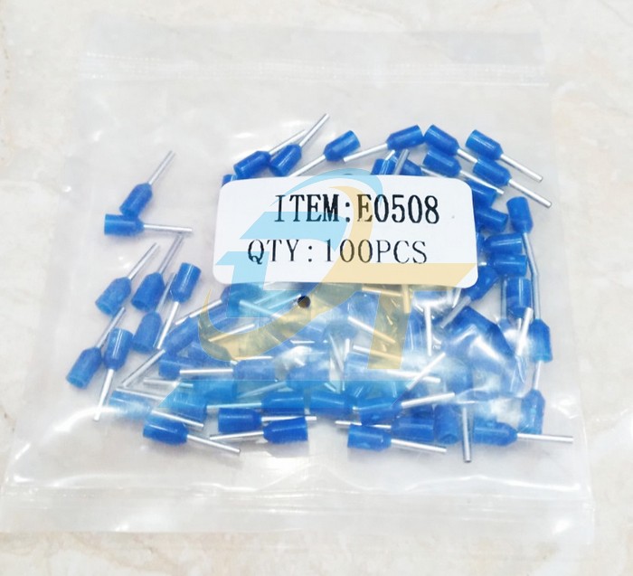 Đầu cos pin rỗng E0508 (Tiết diện c&aacute;p 0.5mm2)  VietNam | Gi&aacute; rẻ nhất - C&ocirc;ng Ty TNHH Thương Mại Dịch Vụ Đạt T&acirc;m