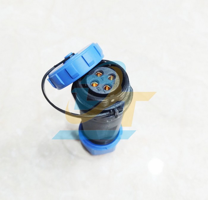 Đầu nối d&acirc;y chống nước 4 ch&acirc;n thẳng (Đực + C&aacute;i) SP21-4P  China | Gi&aacute; rẻ nhất - C&ocirc;ng Ty TNHH Thương Mại Dịch Vụ Đạt T&acirc;m