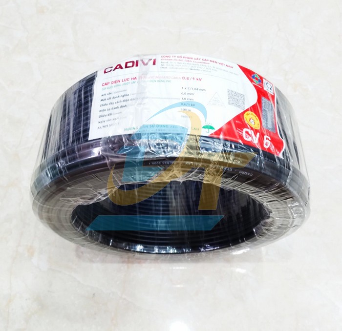 D&acirc;y điện Cadivi CV 6.0 - 0.6/1kV  Cadivi | Gi&aacute; rẻ nhất - C&ocirc;ng Ty TNHH Thương Mại Dịch Vụ Đạt T&acirc;m