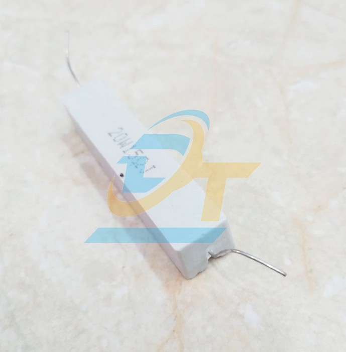 Điện trở sứ ch&acirc;n ngang 20W 15Ohm  China | Gi&aacute; rẻ nhất - C&ocirc;ng Ty TNHH Thương Mại Dịch Vụ Đạt T&acirc;m