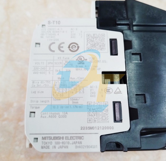 Khởi động từ 1A 200V Mitsubishi S-T10  MITSUBISHI | Gi&aacute; rẻ nhất - C&ocirc;ng Ty TNHH Thương Mại Dịch Vụ Đạt T&acirc;m