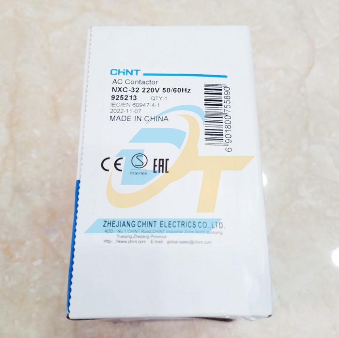 Khởi động từ 3P 32A 220V Chint NXC-32  CHINT | Gi&aacute; rẻ nhất - C&ocirc;ng Ty TNHH Thương Mại Dịch Vụ Đạt T&acirc;m