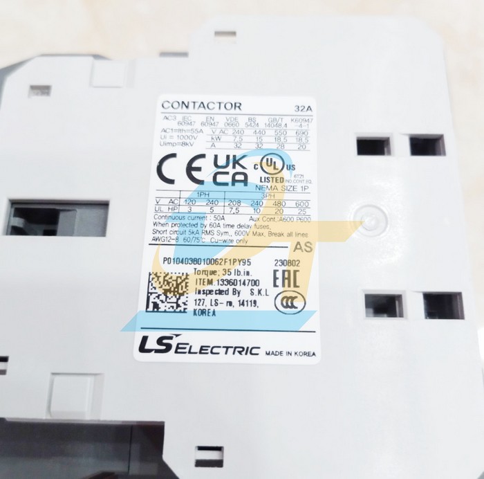 Khởi động từ LS 3P 32A 220V MC-32a  LS | Gi&aacute; rẻ nhất - C&ocirc;ng Ty TNHH Thương Mại Dịch Vụ Đạt T&acirc;m