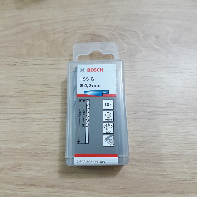 Mũi khoan sắt 4.2mm HSS-G Bosch 2608595060 2608595060 Bosch | Gi&aacute; rẻ nhất - C&ocirc;ng Ty TNHH Thương Mại Dịch Vụ Đạt T&acirc;m