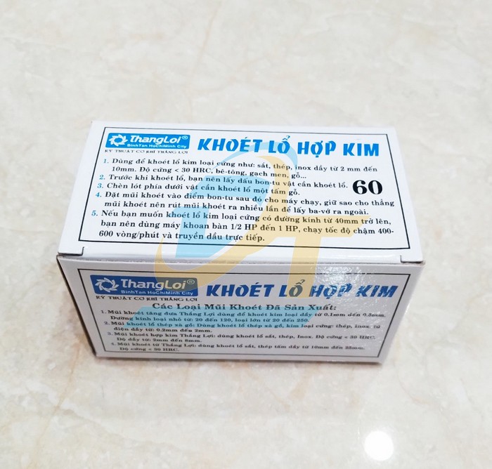 Mũi kho&eacute;t lỗ hợp kim Thắng Lợi 60mm  ThangLoi | Gi&aacute; rẻ nhất - C&ocirc;ng Ty TNHH Thương Mại Dịch Vụ Đạt T&acirc;m