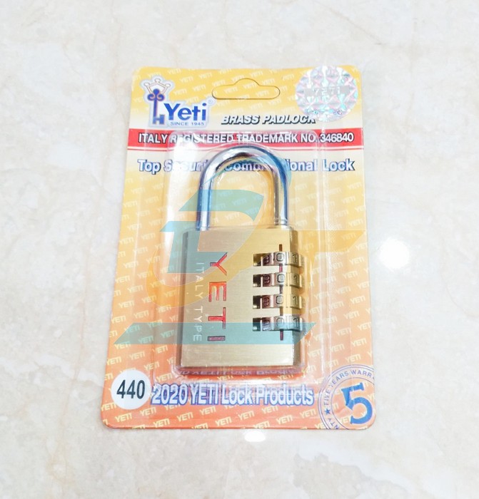 Ổ kh&oacute;a số đồng thau 40mm Yeti 440  YETI-LOCK | Gi&aacute; rẻ nhất - C&ocirc;ng Ty TNHH Thương Mại Dịch Vụ Đạt T&acirc;m